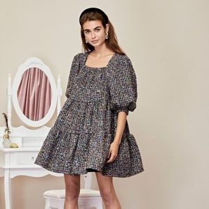 Sister Jane Sweet Tweed Confetti Mini Dress in sz Small